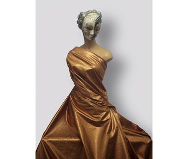 Tejido metalizado color cobre | 0183 | Tejidos, telas, complementos, tocados,sombrerería, plumas, tiras, encajes, bordados, botones, moda.