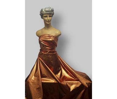 Tejido metalizado color cobre ( lamé ) | 0187 | Tejidos, telas, complementos, tocados,sombrerería, plumas, tiras, encajes, bordados, botones, moda.