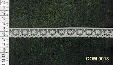 Puntilla de encaje crudo | COM-0013 | Tejidos, telas, complementos, tocados,sombrerería, plumas, tiras, encajes, bordados, botones, moda.