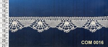 Puntilla de encaje de bolillos crudo | COM-0016 | Tejidos, telas, complementos, tocados,sombrerería, plumas, tiras, encajes, bordados, botones, moda.