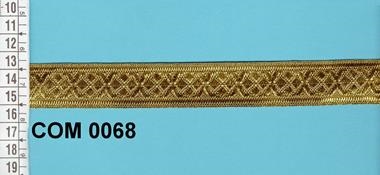 Galón oro viejo | COM-0068 | Tejidos, telas, complementos, tocados,sombrerería, plumas, tiras, encajes, bordados, botones, moda.