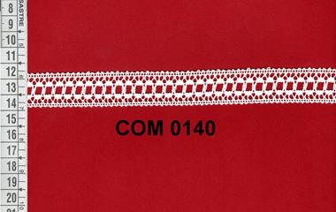 Entredós de encaje de bolillos blanco | COM-0140 | Tejidos, telas, complementos, tocados,sombrerería, plumas, tiras, encajes, bordados, botones, moda.