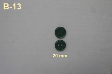 Botón de nacarina de dos agujeros color verde | B13 | Tejidos, telas, complementos, tocados,sombrerería, plumas, tiras, encajes, bordados, botones, moda.