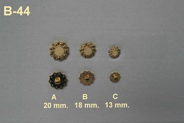 Botón Chanel esmaltado beige y miel con filigrana dorada  | B44 | Tejidos, telas, complementos, tocados,sombrerería, plumas, tiras, encajes, bordados, botones, moda.