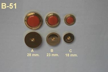 Botón Chanel dorado nacarado anaranjado | B51 | Tejidos, telas, complementos, tocados,sombrerería, plumas, tiras, encajes, bordados, botones, moda.