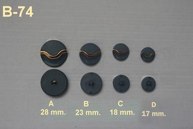 Botón color gris  verdeazulado  con dos texturas y motivo dorado | B74D | Tejidos, telas, complementos, tocados,sombrerería, plumas, tiras, encajes, bordados, botones, moda.