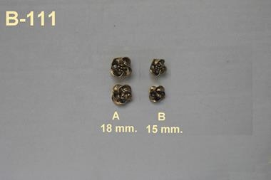 Botón  color oro viejo con forma de flor | B111A | Tejidos, telas, complementos, tocados,sombrerería, plumas, tiras, encajes, bordados, botones, moda.
