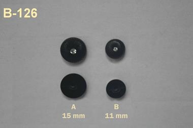 Botón negro con texturas y cristal en el centro  | B126 | Tejidos, telas, complementos, tocados,sombrerería, plumas, tiras, encajes, bordados, botones, moda.