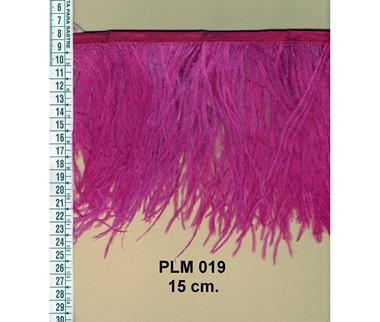 Fleco de plumas de avestruz rosa fucsia | PLM-019 | Tejidos, telas, complementos, tocados,sombrerería, plumas, tiras, encajes, bordados, botones, moda.